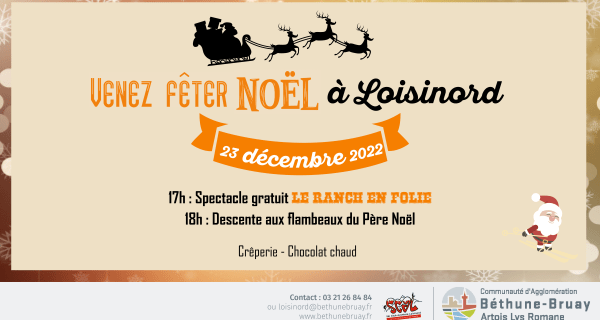 Descente du père noel 2022 Agglomération Béthune-Bruay